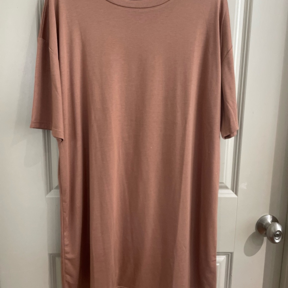 Chic Tan Midi Dress